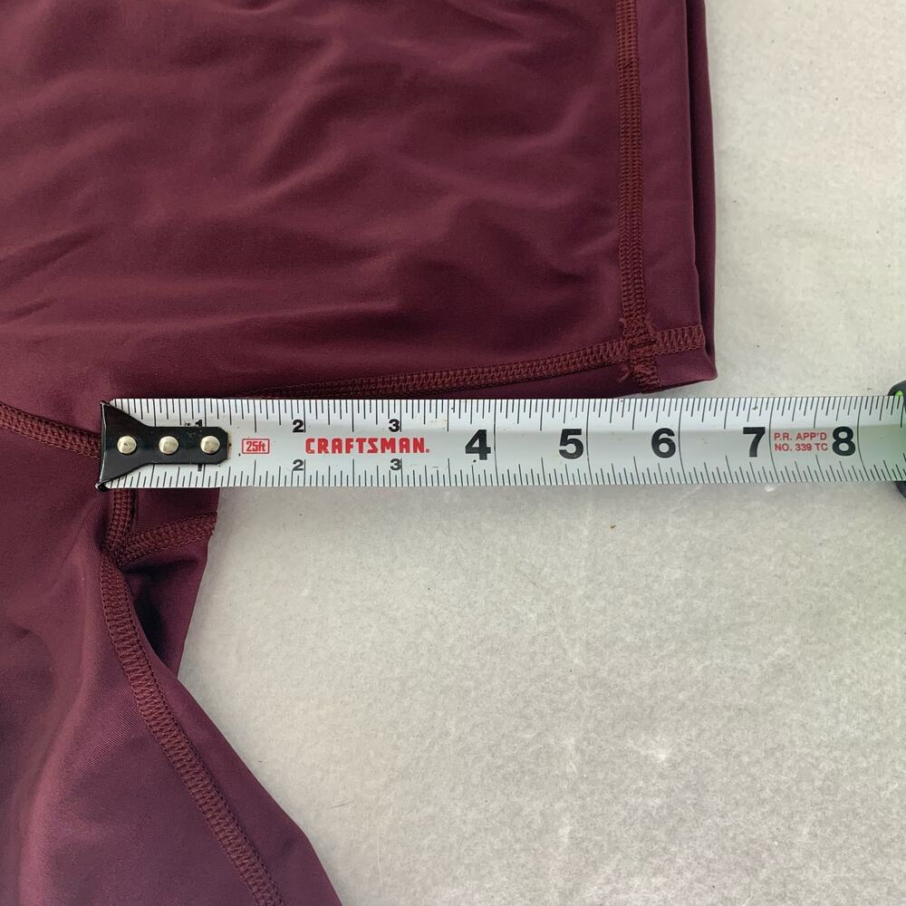 Adidas Techfit Primegreen Biker Shorts Maroon Size S Compression - Picture 6 of 7